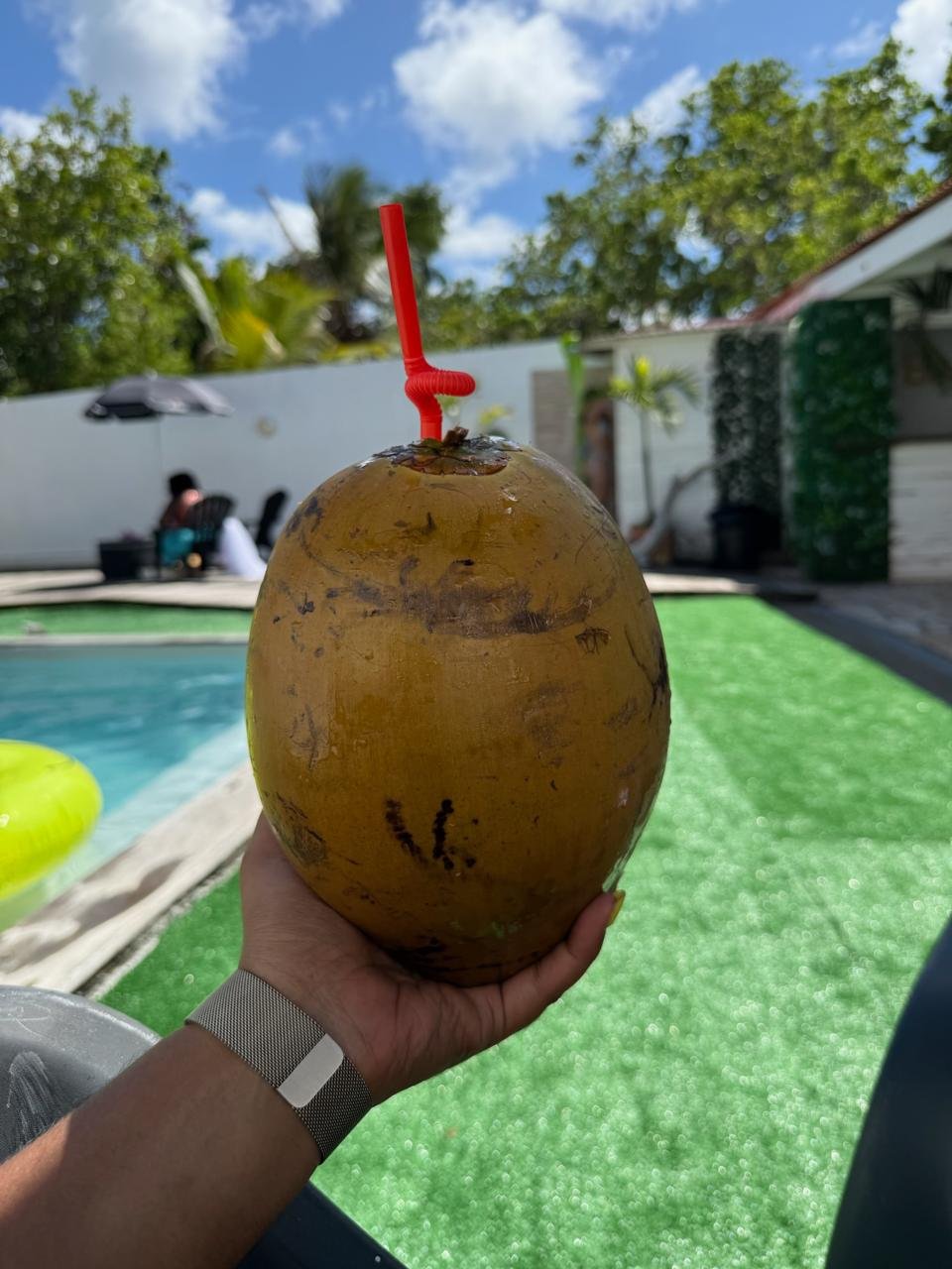 Une pause coco au soleil